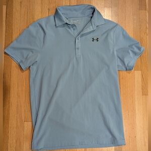 Under Armour Golf Polo Shirt Men’s Small Baby Light Blue